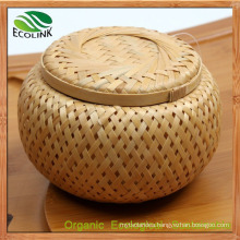 Bamboo Weave Tea Jar Canister Crates Barrel